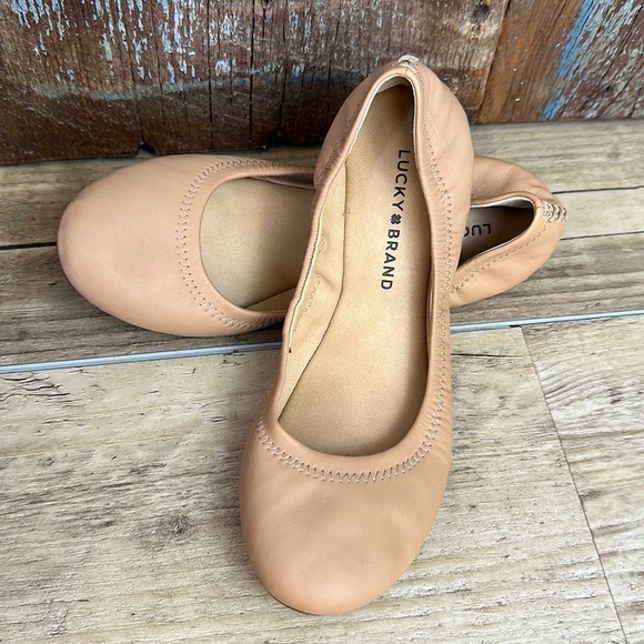 Lucky Brand Emmie Blush Flats Size 8 - Picture 1 of 7